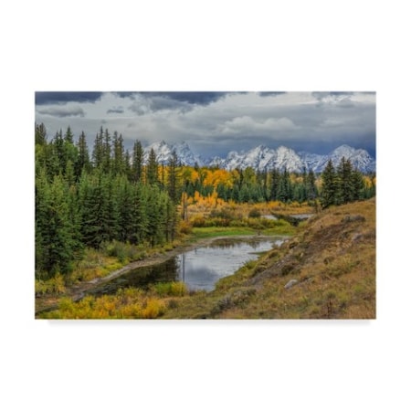 Galloimages Online 'Fall Color With Mountains' Canvas Art,30x47